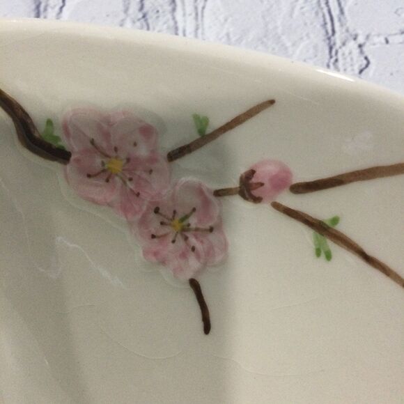 Vintage Metlox Pottery Poppytrail  Peach Blossom Divided Serving Dish. - Picture 4 of 8